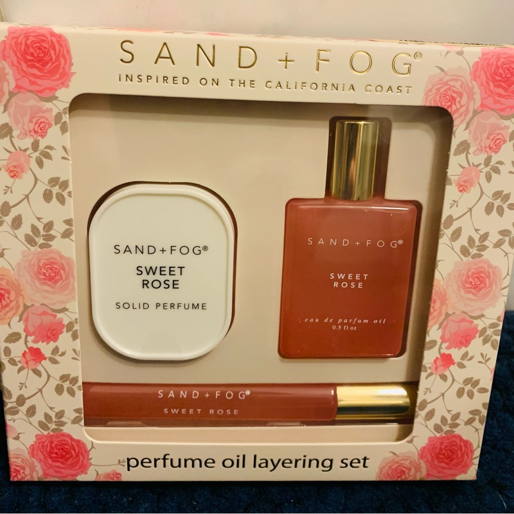 Sand and Fog Sweet Rose Perfume Oil Layering Set